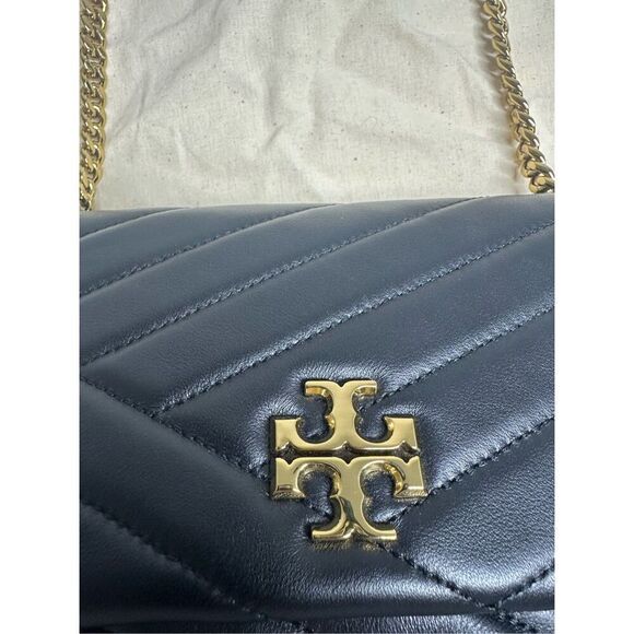 NWOT TORY BURCH KIRA SMALL CHEVRON BAG IN BLACK - Picture 9 of 16